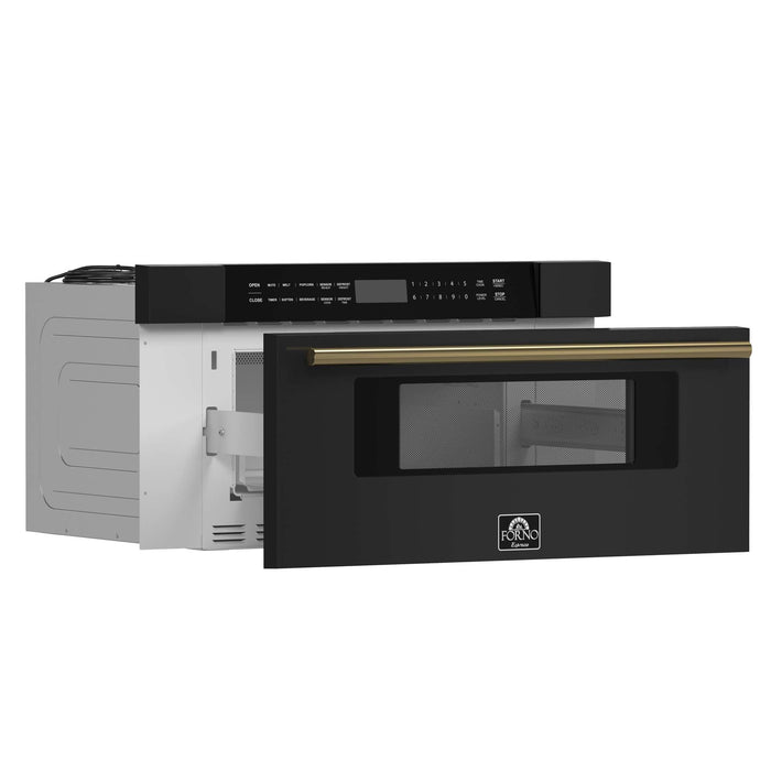Capoliveri Espresso Black 30 Inch 1000 Watts Microwave Drawer 1.2 cu.ft. FORNO