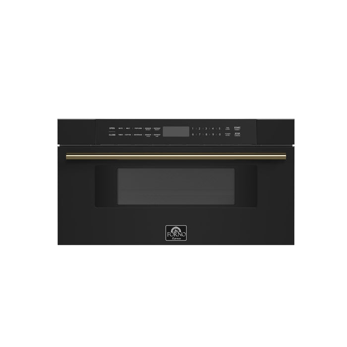 Capoliveri Espresso Black 30 Inch 1000 Watts Microwave Drawer 1.2 cu.ft. FORNO