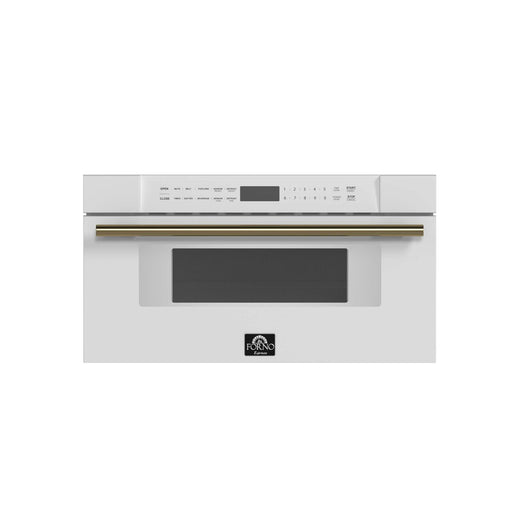 Capoliveri Espresso White 30 Inch 1000 Watts Microwave Drawer 1.2 cu.ft. FORNO