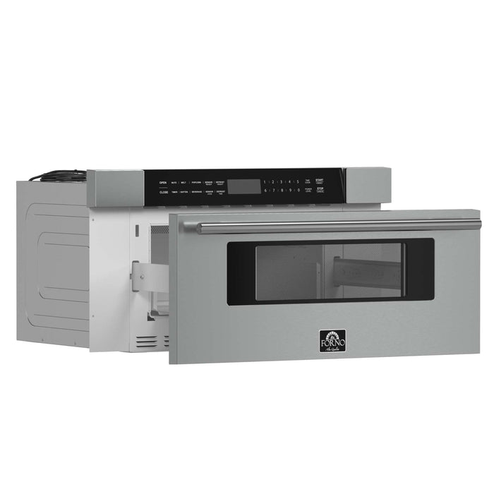Capoliveri 30 Inch Stainless-Steel 1000 Watts Microwave Drawer 1.2 cu.ft. FORNO