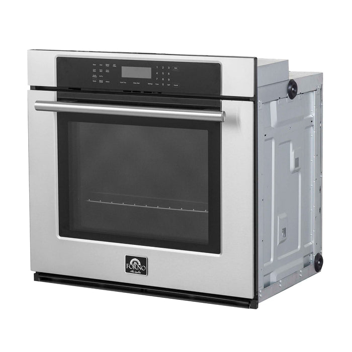 Villarosa 30" Electric Wall Oven, 5.0 cu.ft., Stainless Steel, Air-fry, Glass Touch Controls, Auto Cooking & Steam Cleaning FORNO