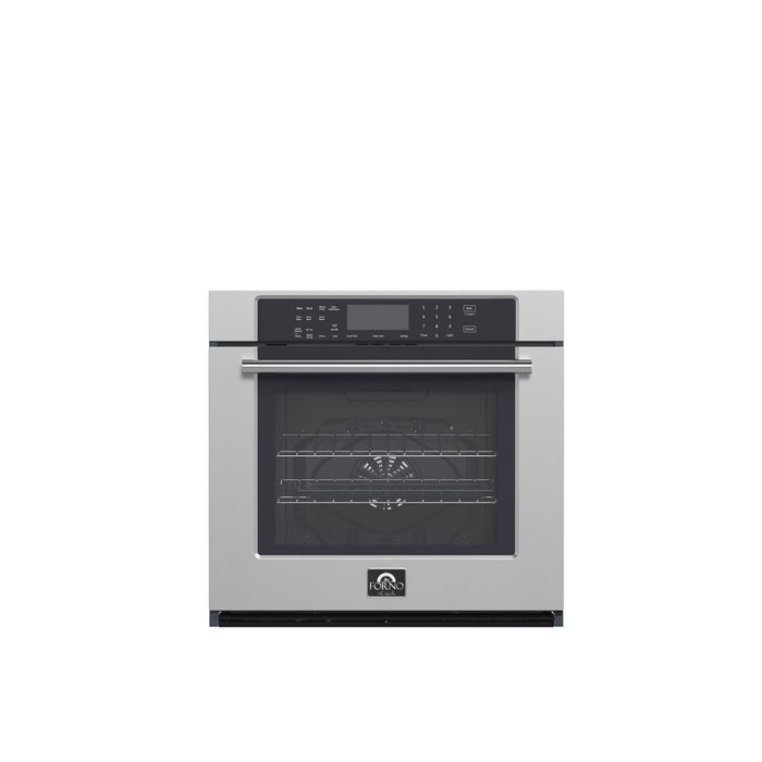 Villarosa 30" Electric Wall Oven, 5.0 cu.ft., Stainless Steel, Air-fry, Glass Touch Controls, Auto Cooking & Steam Cleaning FORNO
