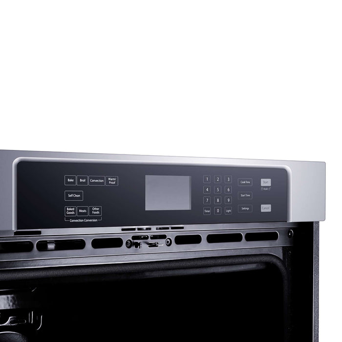 Villarosa 30" Electric Wall Oven, 5.0 cu.ft., Stainless Steel, Air-fry, Glass Touch Controls, Auto Cooking & Steam Cleaning FORNO