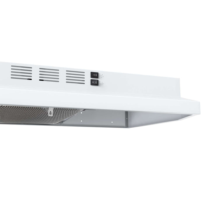 Forno Cappa 30" Under Cabinet Range Hood in White, 200 CFM, Convertible FORNO