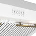 Forno Bari Espresso 30" Under Cabinet Range Hood in White FORNO
