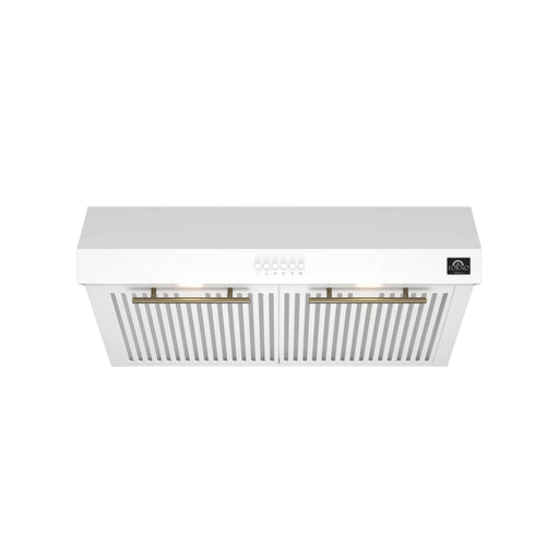 Forno Bari Espresso 30" Under Cabinet Range Hood in White FORNO