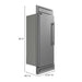 Forno Maderno 28" Built-In Convertible Refrigerator, 13.6 cu.ft. Right Swing with Decorative Grill - 32" Wide FORNO