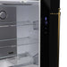 Forno Luigi 18 cu.ft. French Door Refrigerator Black, Antique Brass Handles FORNO