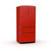 Forno Luigi 18 cu.ft. French Door Refrigerator Red, Handle-Free Design FORNO