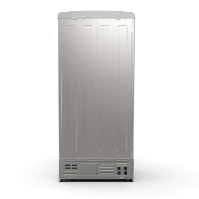 Forno Luigi 18 cu.ft. French Door Refrigerator White, Antique Brass Handles FORNO
