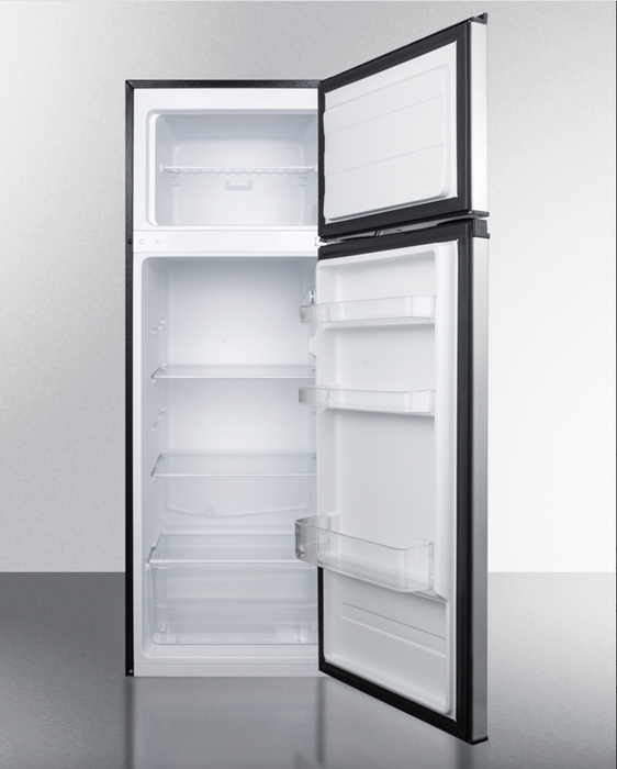 Summit 22" Wide Refrigerator-Freezer Stainless Steel