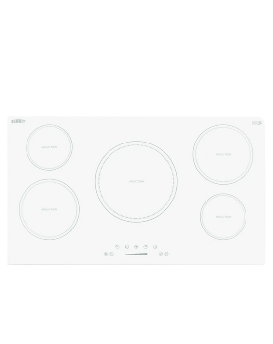 Summit 36" Wide 208-240V 5-Zone Induction Cooktop Summit Appliance