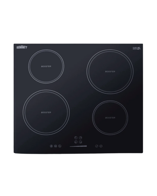Summit 24" Wide 208-240V 5-Zone Induction Cooktop Black Summit Appliance