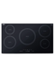 Summit 36" Wide 208-240V 5-Zone Induction Cooktop Black Summit Appliance