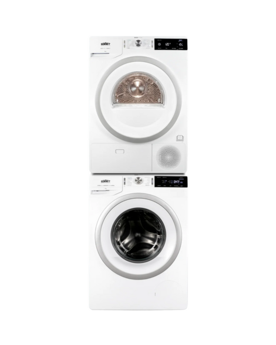 Summit Washer/Heat Pump Dryer Combination Stainless Steel Summit Appliance