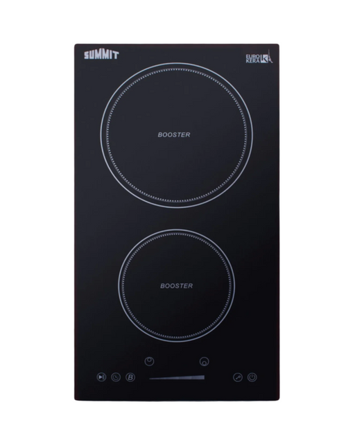 Summit 12" Wide 208-240V 5-Zone Induction Cooktop Black Summit Appliance