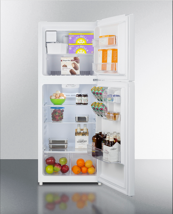 Summit 24" Wide Top Mount Refrigerator-Freezer White