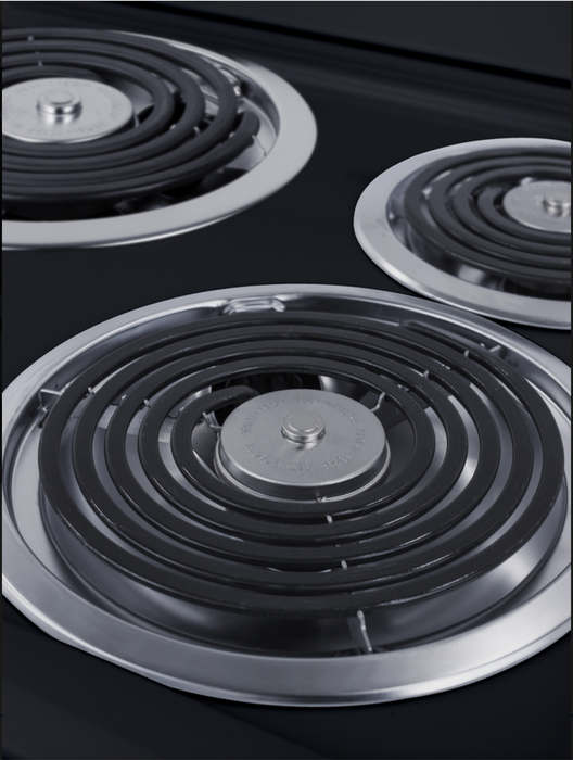 Summit 20" Wide Electric Smooth-Top Range Stainless Steel coil