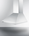 Summit 36" Wide Wall-Mounted Range Hood, ADA-Compliant Summit Appliance