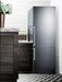 Summit Appliance 28" Wide Bottom Freezer Refrigerator With Steel Handles - Stainless Steel Summit Appliance