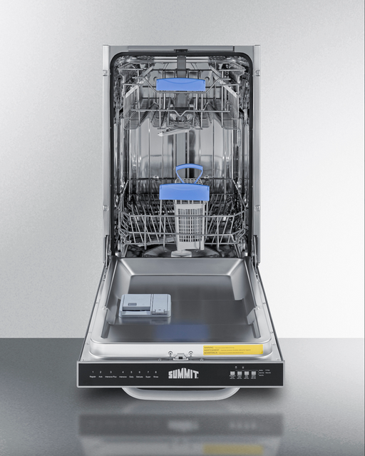 Summit 18" Wide Built-In Dishwasher, ADA Compliant, Stainless Steel Summit Appliance