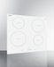 Summit 24" Wide 208-240V 5-Zone Induction Cooktop Summit Appliance