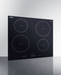 Summit 24" Wide 208-240V 5-Zone Induction Cooktop Black Summit Appliance