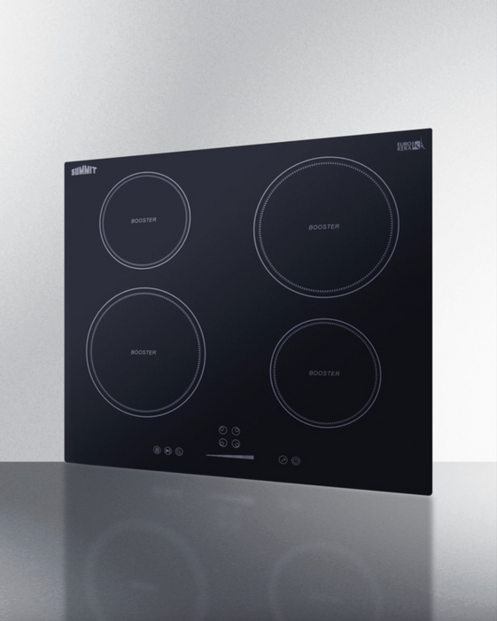 Summit 24" Wide 208-240V 5-Zone Induction Cooktop Black Summit Appliance