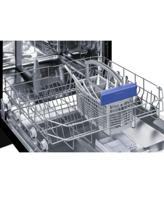 Summit 24" Wide Built-In Dishwasher, ADA Compliant, Black Summit Appliance