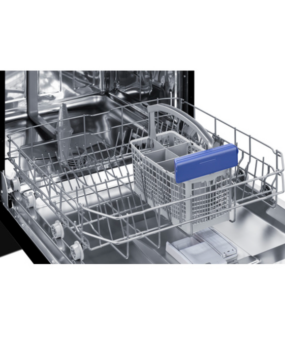 Summit 24" Wide Built-In Dishwasher, ADA Compliant, Black Summit Appliance