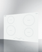Summit 30" Wide 208-240V 5-Zone Induction Cooktop Summit Appliance