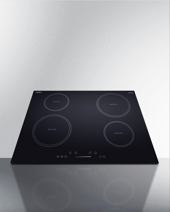 Summit 30" Wide 208-240V 5-Zone Induction Cooktop Black Summit Appliance