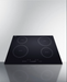 Summit 30" Wide 208-240V 5-Zone Induction Cooktop Black Summit Appliance