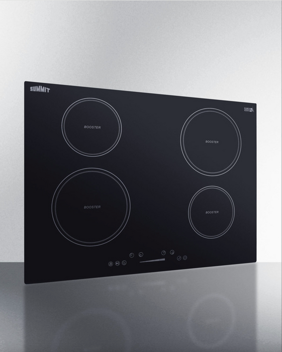 Summit 30" Wide 208-240V 5-Zone Induction Cooktop Black Summit Appliance