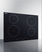 Summit 30" Wide 208-240V 5-Zone Induction Cooktop Black Summit Appliance