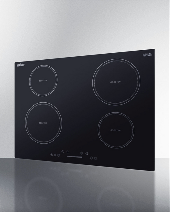 Summit 30" Wide 208-240V 5-Zone Induction Cooktop Black Summit Appliance