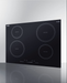 Summit 30" Wide 208-240V 5-Zone Induction Cooktop Black Summit Appliance