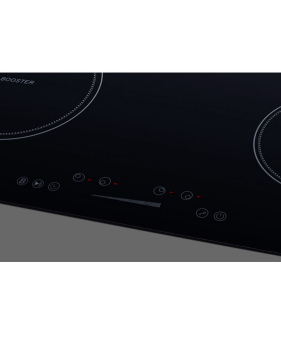 Summit 30" Wide 208-240V 5-Zone Induction Cooktop Black Summit Appliance