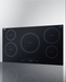 Summit 36" Wide 208-240V 5-Zone Induction Cooktop Black Summit Appliance