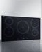 Summit 36" Wide 208-240V 5-Zone Induction Cooktop Black Summit Appliance