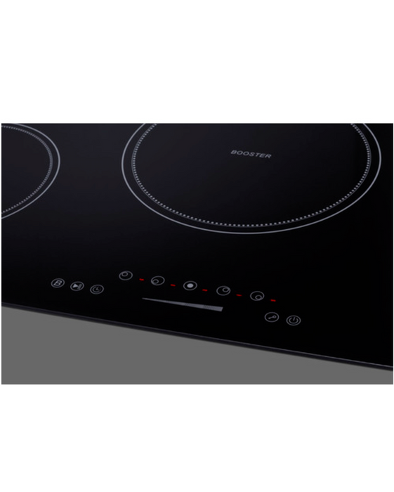 Summit 36" Wide 208-240V 5-Zone Induction Cooktop Black Summit Appliance