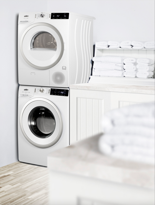 Summit Washer/Heat Pump Dryer Combination Stainless Steel Summit Appliance