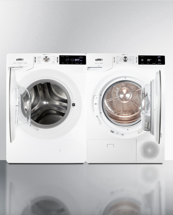 Summit Washer/Heat Pump Dryer Combination Stainless Steel Summit Appliance