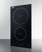 Summit 12" Wide 115V 2-Zone Induction Cooktop, Cord Included Summit Appliance
