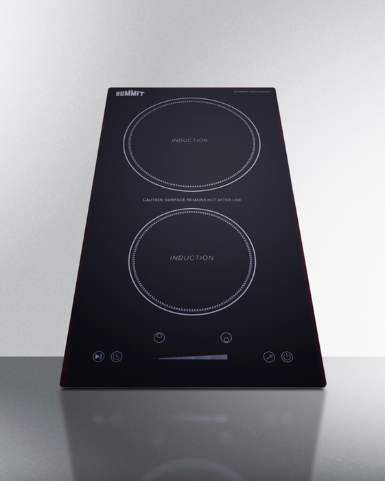 Summit 12" Wide 115V 2-Zone Induction Cooktop, Cord Included Summit Appliance