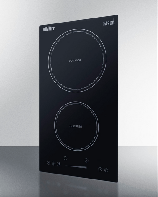 Summit 12" Wide 208-240V 5-Zone Induction Cooktop Black Summit Appliance