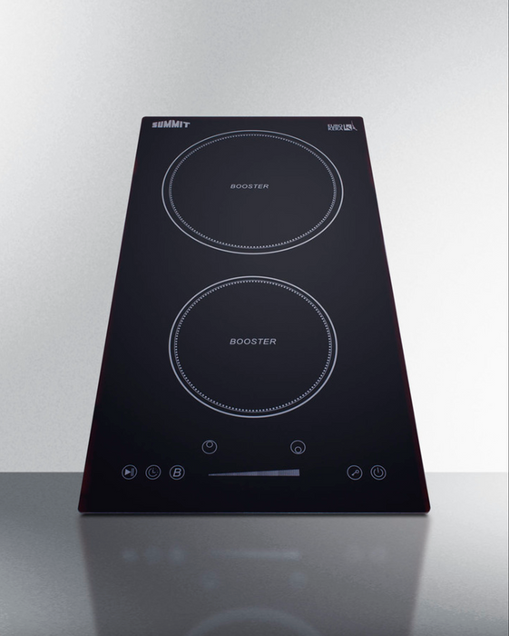 Summit 12" Wide 208-240V 5-Zone Induction Cooktop Black Summit Appliance