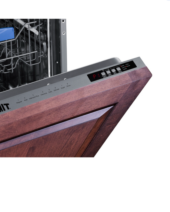 Summit 18" Wide Built-In Dishwasher, ADA Compliant (Panel Not Included) Summit Appliance