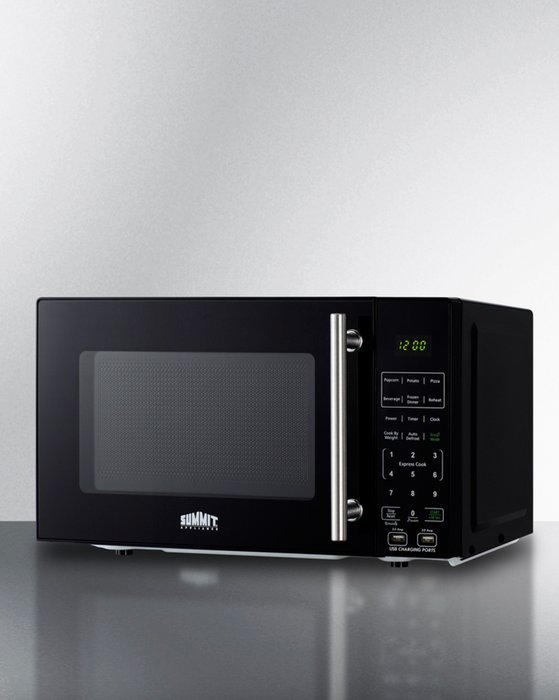 Summit Compact Microwave with USB Ports and Allocator Summit Appliance