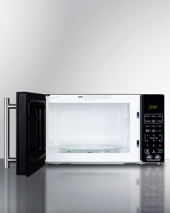 Summit Compact Microwave with USB Ports and Allocator Summit Appliance